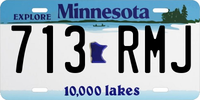 MN license plate 713RMJ