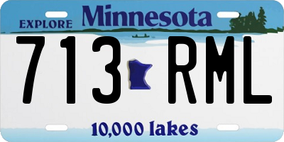 MN license plate 713RML