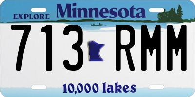 MN license plate 713RMM