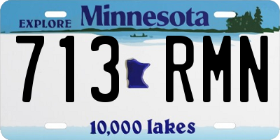 MN license plate 713RMN