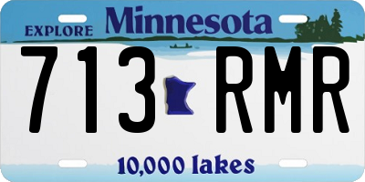 MN license plate 713RMR