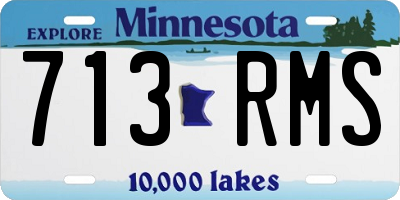 MN license plate 713RMS