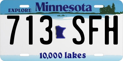 MN license plate 713SFH