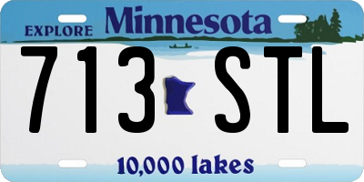 MN license plate 713STL