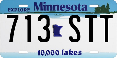 MN license plate 713STT