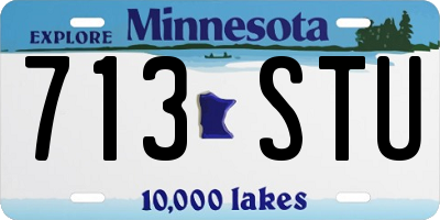 MN license plate 713STU