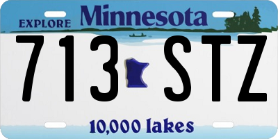 MN license plate 713STZ