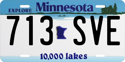 MN license plate 713SVE