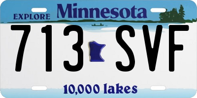 MN license plate 713SVF