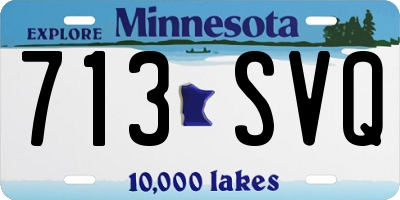 MN license plate 713SVQ