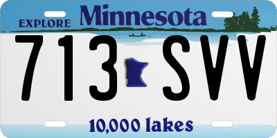 MN license plate 713SVV