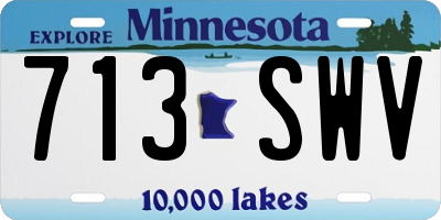 MN license plate 713SWV
