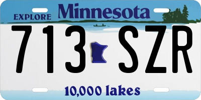 MN license plate 713SZR