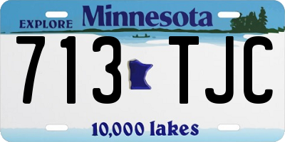 MN license plate 713TJC