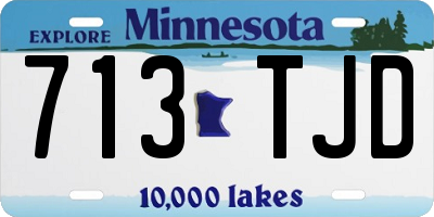 MN license plate 713TJD