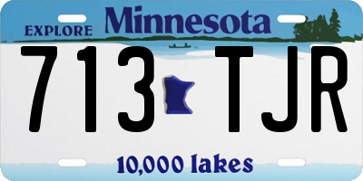 MN license plate 713TJR