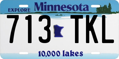 MN license plate 713TKL