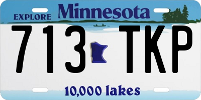 MN license plate 713TKP
