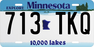 MN license plate 713TKQ