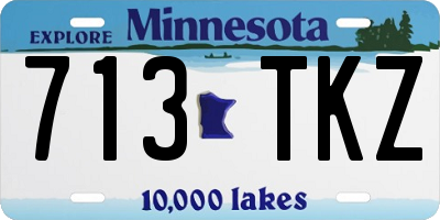MN license plate 713TKZ