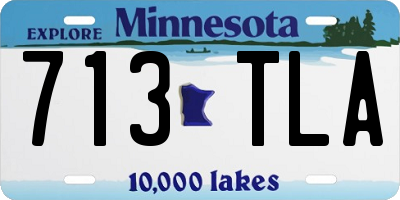 MN license plate 713TLA