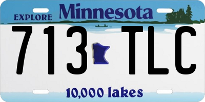 MN license plate 713TLC