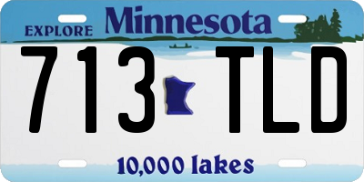 MN license plate 713TLD