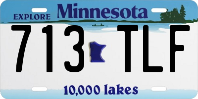 MN license plate 713TLF