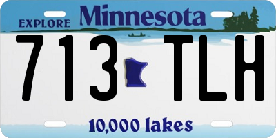 MN license plate 713TLH