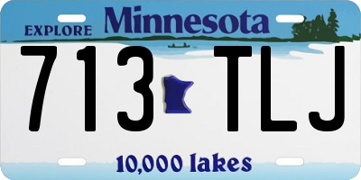 MN license plate 713TLJ