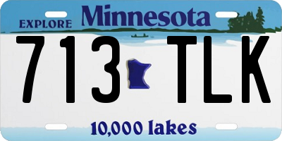 MN license plate 713TLK