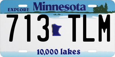 MN license plate 713TLM