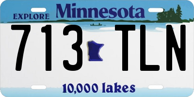 MN license plate 713TLN