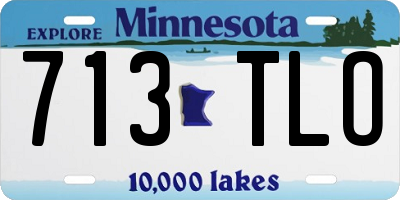 MN license plate 713TLO