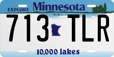 MN license plate 713TLR