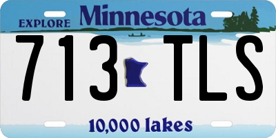 MN license plate 713TLS