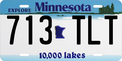 MN license plate 713TLT