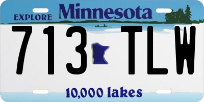 MN license plate 713TLW
