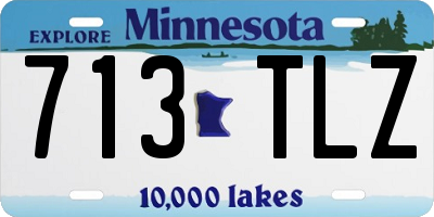 MN license plate 713TLZ