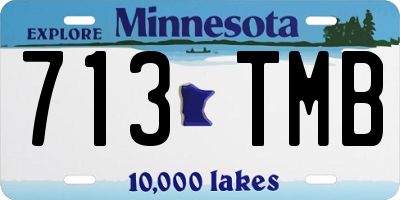 MN license plate 713TMB