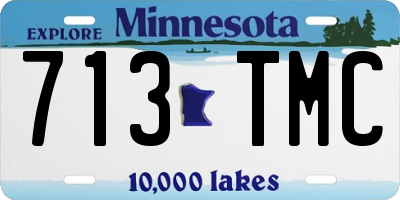 MN license plate 713TMC