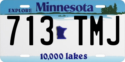MN license plate 713TMJ