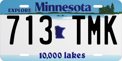MN license plate 713TMK