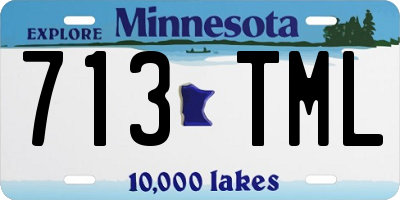 MN license plate 713TML