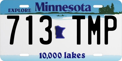 MN license plate 713TMP