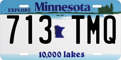 MN license plate 713TMQ