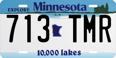 MN license plate 713TMR