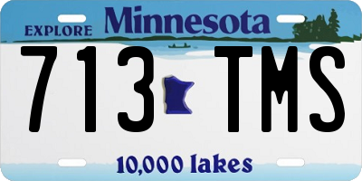 MN license plate 713TMS