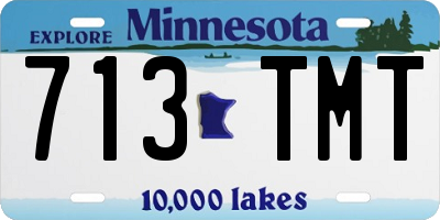MN license plate 713TMT