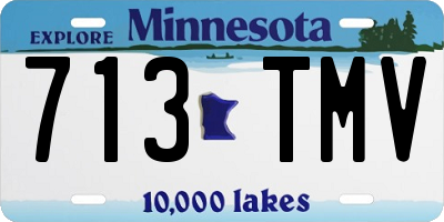 MN license plate 713TMV